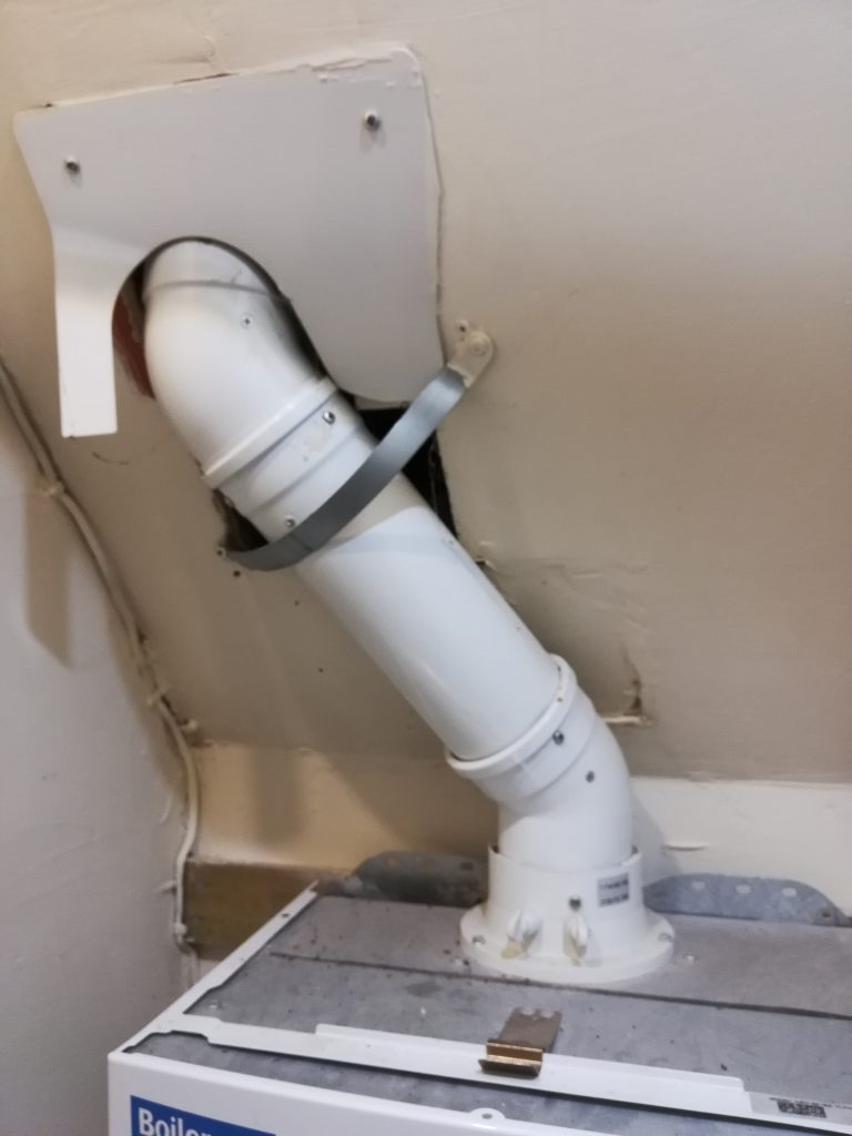 Flue not secured correctly